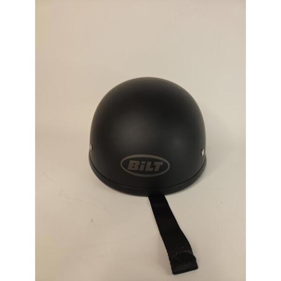 BILT Hawk 1/2 Helmet Size Small Motorcycle Open Face Matte Black EC! DOT - Picture 2 of 5